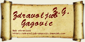 Zdravoljub Gagović vizit kartica